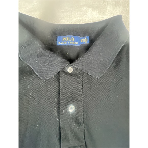 Polo Ralph Lauren Men's Polo Shirt Size 3XB BIG Short Sleeve Black 100% Cotton - Picture 3 of 12